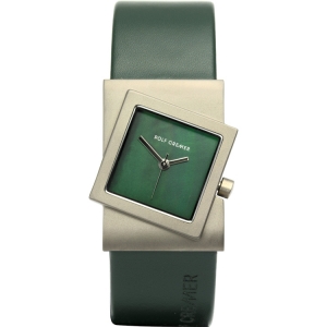 Rolf Cremer Turn 492367 Horlogeband Donker Groen Leer 22mm