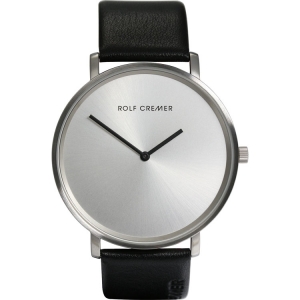 Rolf Cremer "Flat 45" 501303 Horlogeband Zwart Leer 22mm