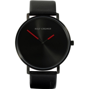 Rolf Cremer "Flat 45" 501304 Horlogeband Zwart Leer 22mm