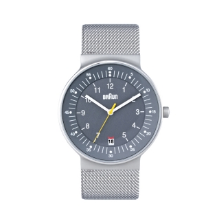 Braun BN0082GYSLMHG horlogeband Mesh (Milanese) 