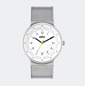 Braun BN0082WHSLMHG horlogeband Zilver Mesh (Milanese)