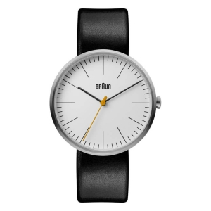Braun BN0173WHBKG Horlogeband Zwart Leer