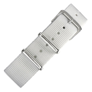 Wit NATO Nylon Horlogebandje - 20mm