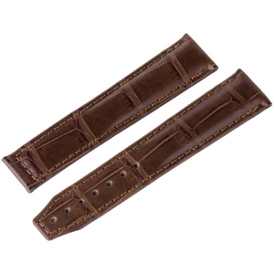 Maurice Lacroix Masterpiece Horlogeband Vouwsluiting Mississippi Alligator Donkerbruin 20/18 mm