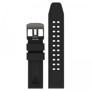 Luminox 7050 7060 Series Horlogeband Zwart Rubber 20mm - FP.7050.20B