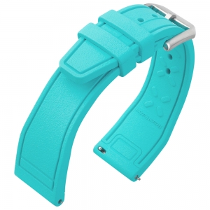 IWC Stijl Horlogeband FKM Rubber Turquoise