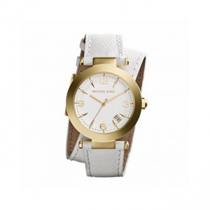 Michael Kors MK2345 Horlogeband Wit Leer 