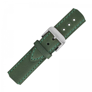 Paul Hewitt Lederen Horlogeband Groen met Stalen Gesp 20mm
