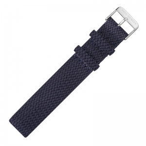 Paul Hewitt Perlon Horlogeband Marineblauw met Stalen Gesp 20mm