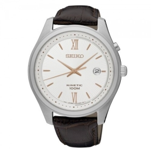 Seiko Kinetic Horlogeband SKA773 Bruin Leer 20mm