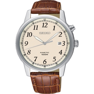 Seiko Kinetic Horlogeband SKA779 Bruin Leer