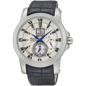 Seiko Premier Horlogeband SNP115P1 Zwart Leer 