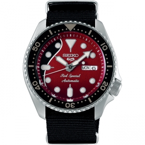 Seiko 5 Sports Brian May Limited Edition Horlogeband SRPE83 Zwart Nato 22mm