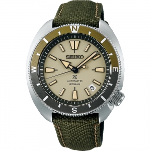 Seiko Prospex Horlogeband SRPG13 Groen Canvas/Leer 20mm