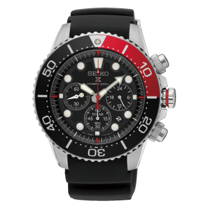 Seiko Prospex Horlogeband SSC617 Zwart Rubber 20mm