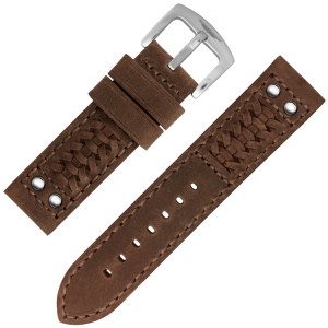 StrapWorks Woven Ranger Horlogebandje Medium Brown