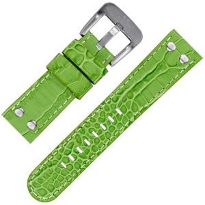TW Steel Horlogeband Groen Kroko Kalfsleer 22mm