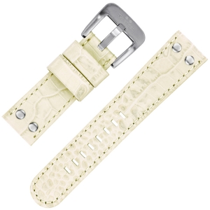TW Steel Horlogeband Ivoor Kroko Kalfsleer 22mm