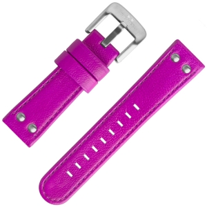 TW Steel Horlogeband Fluor Paars Kalfsleer 24mm