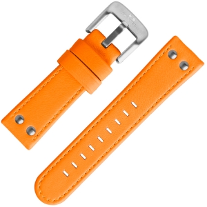TW Steel Horlogeband Fluor Oranje Kalfsleer 24mm