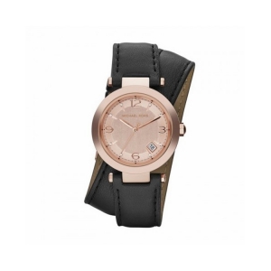 Michael Kors MK2323 Horlogeband Zwart Leer 