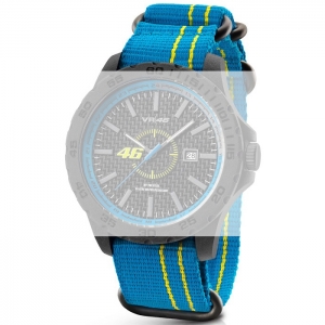 TW Steel VR11 Valentino Rossi VR|46 Horlogebandje - Lichtblauw Nylon 20mm