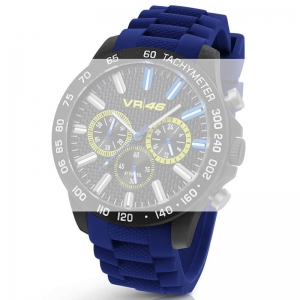 TW Steel VR110 Valentino Rossi VR|46 Horlogebandje - Blauw Rubber 22mm