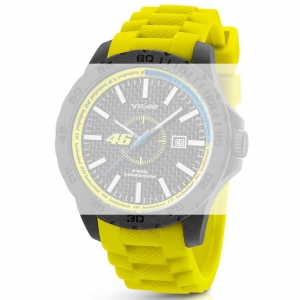 TW Steel VR2 Valentino Rossi VR|46 Horlogebandje - Geel Rubber 22mm