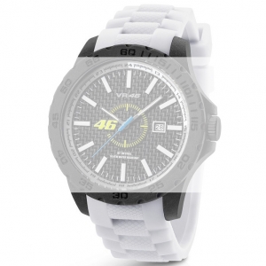 TW Steel VR4 Valentino Rossi VR|46 Horlogebandje - Wit Rubber 22mm