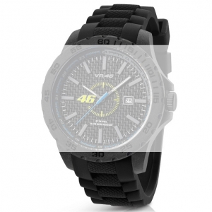 TW Steel VR8 Valentino Rossi VR|46 Horlogebandje - Zwart Rubber 22mm