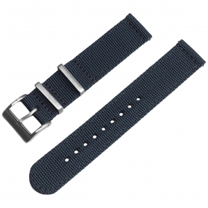 Slate Canvas Like NATO Nylon Two Piece Strap