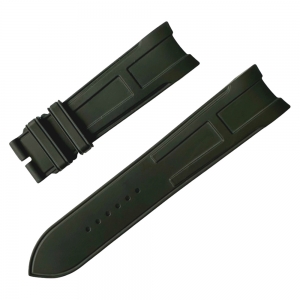 Originele Hermes Horlogeband voor Clipper Diver Chronograph Titanium 44mm - Zwart Rubber 22mm