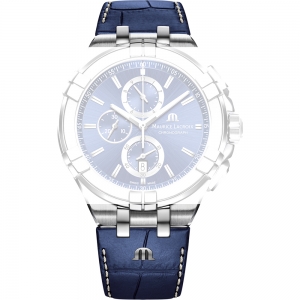 Maurice Lacroix Aikon AI1018 Horlogeband Blauw Leer