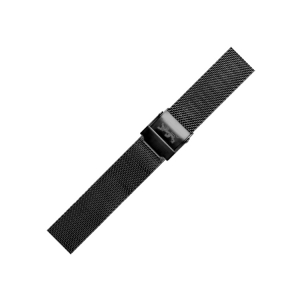 LLarsen / Lars Larsen Horlogeband Zwart Staal Mesh - 14mm