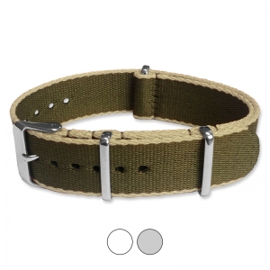 Army Green Sand Seatbelt NATO Deluxe Nylon Strap