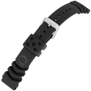 Seiko Duikhorloge Horlogeband Z20 Zwart Rubber - 20mm