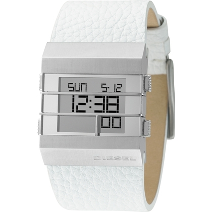 Diesel DZ7087 Horlogeband Wit Leer