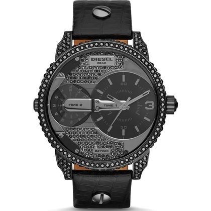 Diesel DZ7328 Horlogeband Zwart Leer 