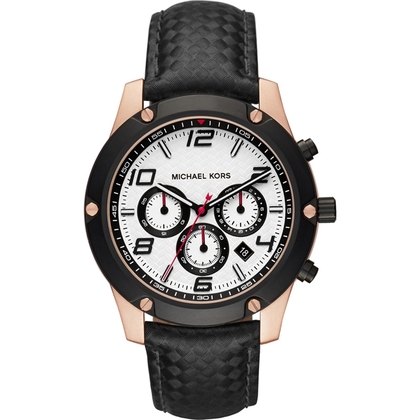 Michael Kors MK8489 Horlogeband Zwart Leer 
