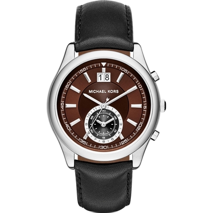 Michael Kors MK8415 Horlogeband Zwart Leer 