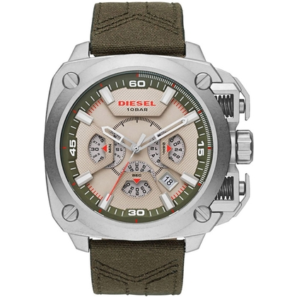 Diesel DZ7367 Horlogeband Groen Leer 