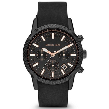 Michael Kors MK8317 Horlogeband Zwart Rubber  