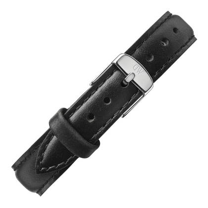 Daniel Wellington 12mm Petite Sheffield Zwart Leer Horlogebandje