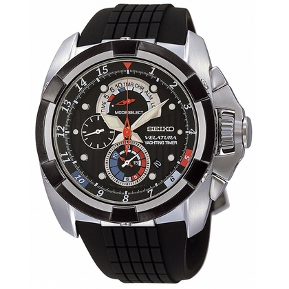 Seiko Velatura Horlogeband Zwart Rubber SPC007P1 SPC041P1 26mm