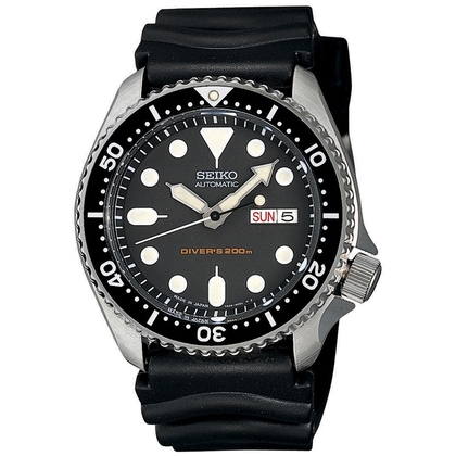 Seiko Z22 Horlogeband Zwart Rubber SKX007 - 22mm