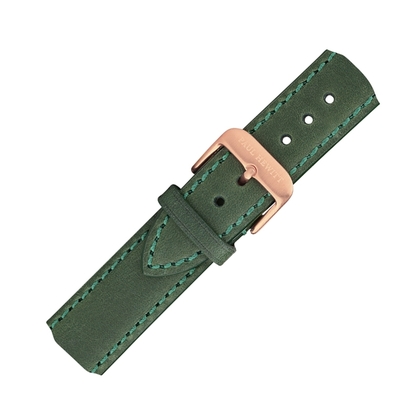 Paul Hewitt Lederen Horlogeband Groen met Rose Gouden Gesp 20mm