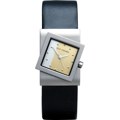 Rolf Cremer Turn 492300 Horlogeband Zwart Leer 22mm