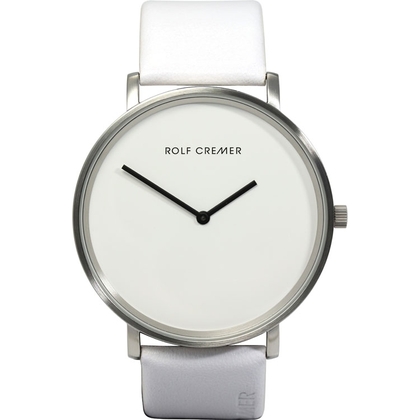 Rolf Cremer "Flat 45" 501308 Horlogeband Wit Leer 22mm