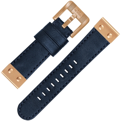 TW Steel Horlogebandje CS65 Blauw 22mm 