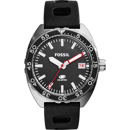 Fossil FS5053 Horlogeband Zwart Silicone